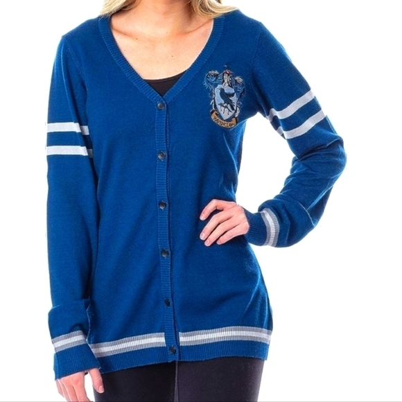 Harry Potter Blue Ravenclaw House Open Front Cardigan S - Picture 1 of 7
